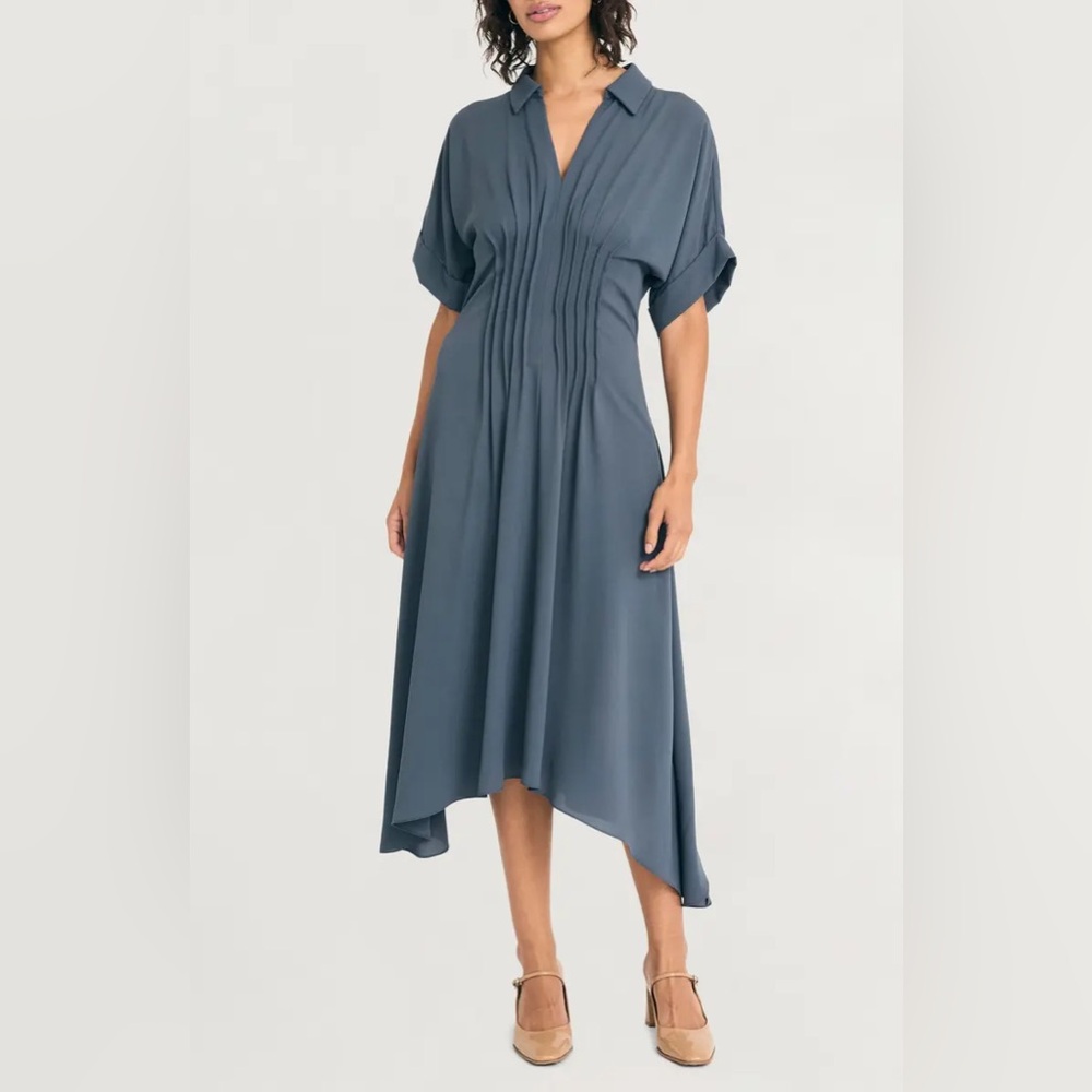 Luxely Short Sleeve Midi Dress 6 NWT